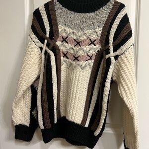 Grandmacore Chunky Handknit Sweater